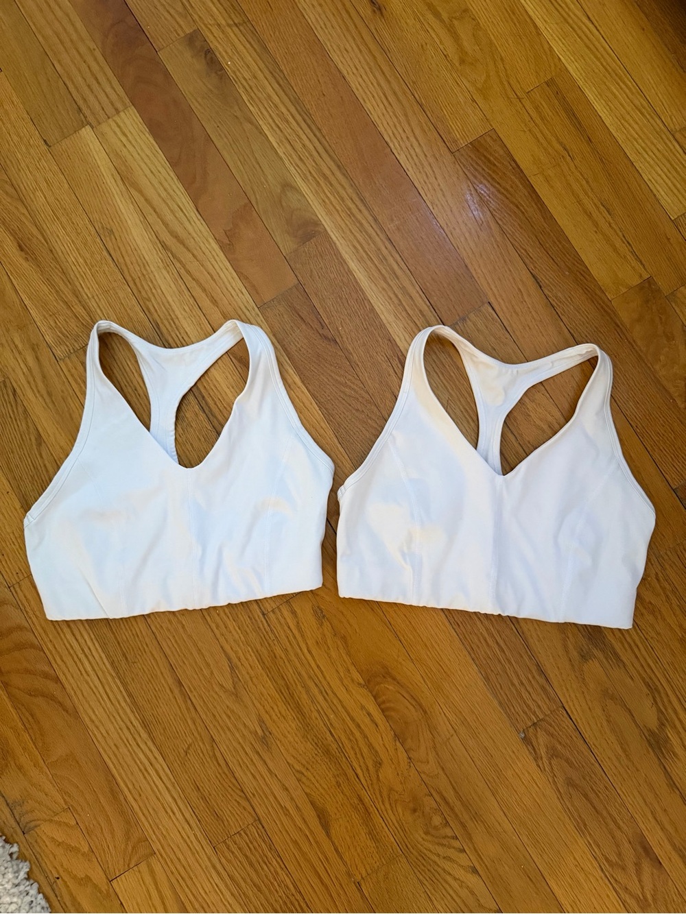 Medium LNDR White Sports Bras Bundle of 2